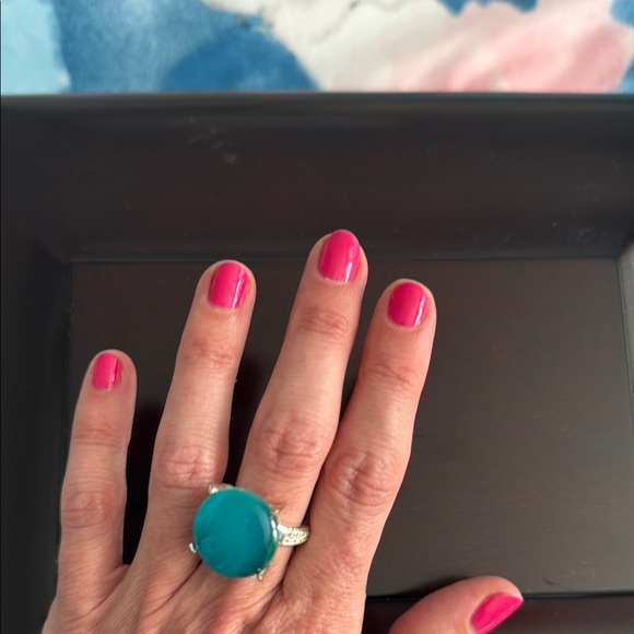 Cocktail ring. Turquoise - Picture 4 of 4
